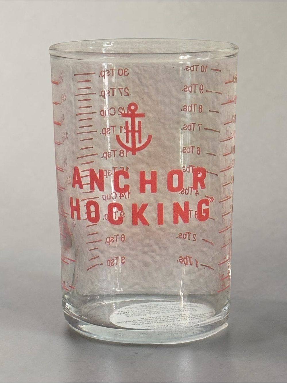 Anchor Hocking Measuring Cup 5oz Glass Kitchen Use Only Made in USA NEW